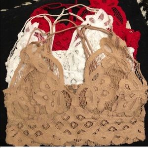 Three free people adella bralettes